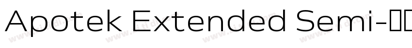 Apotek Extended Semi字体转换